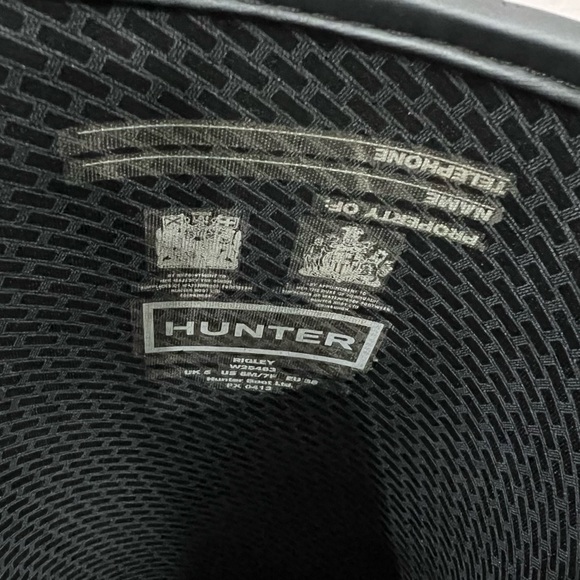 Hunter Black Quilted Asymmetrical Rigley Waterproof
Tall Rain Boots - Picture 9 of 12